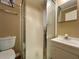 Bathroom with an enclosed shower and single sink vanity at 191 Maison Dr. # B-123, Myrtle Beach, SC 29572
