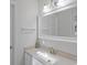 Bathroom featuring a vanity with a framed mirror, vanity lights, and granite countertop at 2005 Havens Dr., North Myrtle Beach, SC 29582