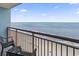 Breathtaking ocean view from the balcony overlooking the sandy beach, great for relaxation at 2201 South Ocean Blvd. # 1808, Myrtle Beach, SC 29577