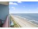Enjoy breathtaking ocean views from the balcony overlooking the beach and the pool at 2201 South Ocean Blvd. # 1808, Myrtle Beach, SC 29577
