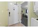 Convenient laundry room access to the bedroom, equipped with modern washer and dryer at 2201 South Ocean Blvd. # 1808, Myrtle Beach, SC 29577