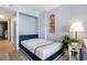 Comfortable bedroom with a Murphy bed, adjacent to the living area at 2311 South Ocean Blvd. # 559, Myrtle Beach, SC 29577