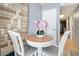 Comfortable dining area with seating for two and view into the hallway at 2311 South Ocean Blvd. # 559, Myrtle Beach, SC 29577