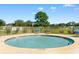Fenced in kiddie pool with a 1 ft depth marking and chairs at 2317 Myerlee Dr., Myrtle Beach, SC 29588