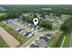 Aerial view of community shows street layout, similar homes and proximity to green space at 2405 Capri Court, Conway, SC 29527