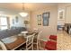 Dining area with views and access to the living room at 2507 S Ocean Blvd., North Myrtle Beach, SC 29582
