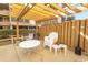 Cozy outdoor patio area with ample seating and a charming pergola, perfect for relaxation at 2507 S Ocean Blvd., North Myrtle Beach, SC 29582