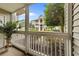 Relaxing balcony view of the building exterior and landscaping, perfect for enjoying the outdoors at 3795 Hitchcock Way # 618, Myrtle Beach, SC 29577