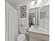 Clean bathroom with a shower-tub combination, toilet, and single sink vanity at 3795 Hitchcock Way # 618, Myrtle Beach, SC 29577