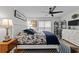 Comfortable bedroom featuring a queen-sized bed, stylish decor, and ample natural light at 3795 Hitchcock Way # 618, Myrtle Beach, SC 29577