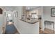 Charming kitchen with a breakfast bar, neutral countertops, and a convenient layout at 3795 Hitchcock Way # 618, Myrtle Beach, SC 29577
