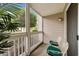 Inviting outdoor patio with comfortable seating, ideal for relaxing and enjoying the view at 3795 Hitchcock Way # 618, Myrtle Beach, SC 29577