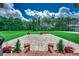 Paver patio overlooking the lush green backyard and wooded property line at 4260 Long Avenue Ext., Conway, SC 29526