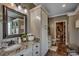 Elegant bathroom with granite countertops, custom cabinets, and modern fixtures at 4260 Long Avenue Ext., Conway, SC 29526