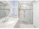 Modern bathroom with glass enclosed shower, sleek vanity, and stylish finishes at 601 Hillside Dr. N # 302, North Myrtle Beach, SC 29582
