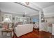 Spacious living room with hardwood floors, neutral colors, and stylish furniture, offering a comfortable and inviting space at 601 Hillside Dr. N # 302, North Myrtle Beach, SC 29582