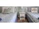Comfortable bedroom featuring 2 twin beds with soft bedding and a white nightstand at 612 N Ocean Blvd. # 103, Surfside Beach, SC 29575