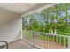 Relaxing balcony view with white railing and scenic landscape at 6253 Catalina Dr. # 433, North Myrtle Beach, SC 29582