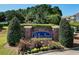 Community entrance sign for Willow Bend with well-manicured landscaping at 6253 Catalina Dr. # 433, North Myrtle Beach, SC 29582