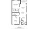 Detailed floor plan showcasing the layout of a cozy home with labeled rooms for easy visualization at 637 Waterway Village Blvd. # 13C, Myrtle Beach, SC 29579