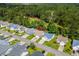 Aerial view of a lovely neighborhood with mature trees at 6478 Royal Pine Dr., Myrtle Beach, SC 29588