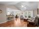 Open living space features hardwood floors, natural light, and backyard access at 6478 Royal Pine Dr., Myrtle Beach, SC 29588