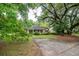 Quaint home with a covered entrance, surrounded by lush greenery and mature trees at 704 N North Congdon St., Georgetown, SC 29440