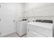 Functional laundry room featuring new appliances and shelving for organized storage solutions at 739 Harrison Mill St., Myrtle Beach, SC 29579