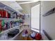 Walk-in pantry offering abundant storage and shelving at 9664 Middleton Ct., Murrells Inlet, SC 29576