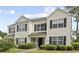 Inviting two-story home featuring black shutters, manicured lawn, and charming curb appeal at 1065 Harvester Circle, Myrtle Beach, SC 29579