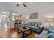 Cozy living room with hardwood floors and comfortable seating area at 112 Olde Towne Way # 5, Myrtle Beach, SC 29588