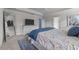 Bedroom with blue accent wall, and plush carpet at 1325 Bermuda Grass Dr., Myrtle Beach, SC 29579
