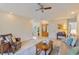 Open living room with hardwood floors, comfortable seating, and a welcoming entry foyer at 1566 Bessent Ave., Little River, SC 29566