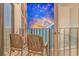 Balcony with ocean view and patio seating at 1605 S Ocean Blvd. # 1909, Myrtle Beach, SC 29577