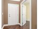 Welcoming entryway featuring hardwood floors and neutral walls, creating a seamless transition at 189 Ella Kinley Circle # 201, Myrtle Beach, SC 29588
