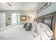 Cozy bedroom with natural light, soft textures, and serene decor, features a walk-in closet and an attached bathroom at 2016 Willow Run Dr. # B, Little River, SC 29566