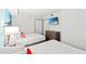 Comfortable bedroom with two beds, television and drawers for storage at 2301 S Ocean Blvd. # 621, Myrtle Beach, SC 29577
