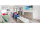 Cozy condo living room featuring stylish decor, a TV, and an ocean view at 2301 S Ocean Blvd. # 621, Myrtle Beach, SC 29577