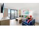 Inviting living room with modern decor, comfortable seating, and ocean views at 2301 S Ocean Blvd. # 621, Myrtle Beach, SC 29577