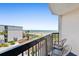 Relaxing balcony view of the beach, perfect for enjoying ocean breezes and calming ocean views at 2401 S Ocean Blvd. # 351, Myrtle Beach, SC 29577