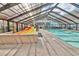 Indoor pool with a waterslide and lots of lounge seating at 2401 S Ocean Blvd. # 351, Myrtle Beach, SC 29577