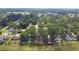 Aerial view of a neighborhood and several homes with mature landscaping at 2519 Reta St., Conway, SC 29526