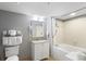 A full view of the bathroom with combined shower and tub at 304 North Ocean Blvd. # 506, North Myrtle Beach, SC 29582