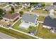Aerial view of the property featuring a pool, patio, well-manicured lawn, and privacy fence at 322 Canyon Dr., Conway, SC 29526