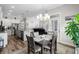 Open concept dining area with a view into the kitchen and living area at 322 Canyon Dr., Conway, SC 29526