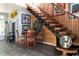 Open staircase and landing with decorative artwork at 329 Kauffman St., Georgetown, SC 29440