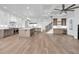 Large living space featuring a gourmet kitchen, staircase, and wet bar, designed for entertaining at 441 Saint Julian Ln., Myrtle Beach, SC 29579