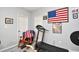 Flexible room set up as a home gym, ideal for staying active and healthy with minimal equipment needed at 4811 Innisbrook Ct. # 306, Myrtle Beach, SC 29579