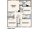 Floor plan showing primary suite, bathroom, laundry, and 3 bedrooms on the upper level at 487 Sw Hewett Landing Dr., Supply, SC 28462