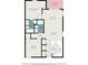 Detailed floor plan showing layout of bedrooms, bathrooms, living areas, and kitchen at 488 River Oaks Dr. # 61N, Myrtle Beach, SC 29579